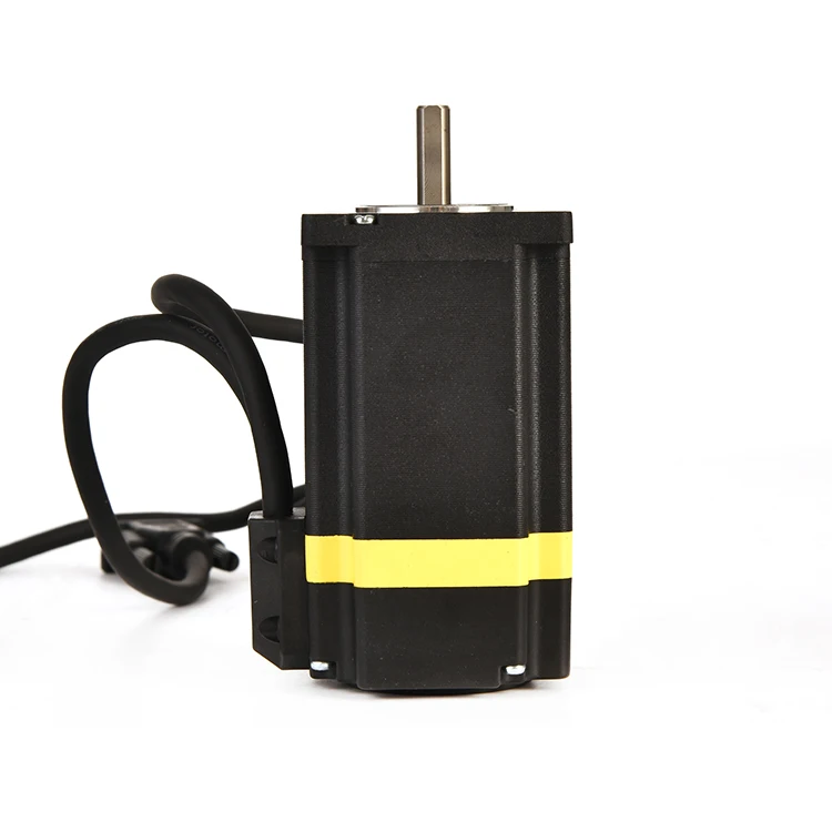 Motor Stepper Hybrid Terintegrasi Loop Tertutup EMTECH NEMA 23 57mm 2NM dengan Kit Driver, Laris untuk Mesin Bubut CNC