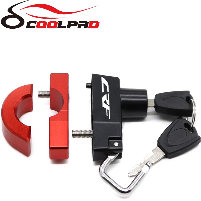 For HONDA CRF150R CRF250R CRF250X CRF450R CRF450X CRF 250 450 RX CRF450L Anti-theft Helmet Lock Security Motorcycle Accessories