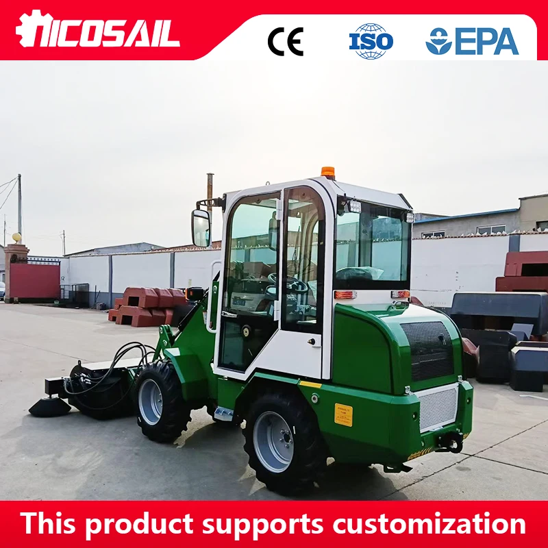 

800kg Lifting KZL918 Telescopic Wheel Loader with Hydraulic Quick Coupler Optiona With EPA Certification Articulated Mini Loader