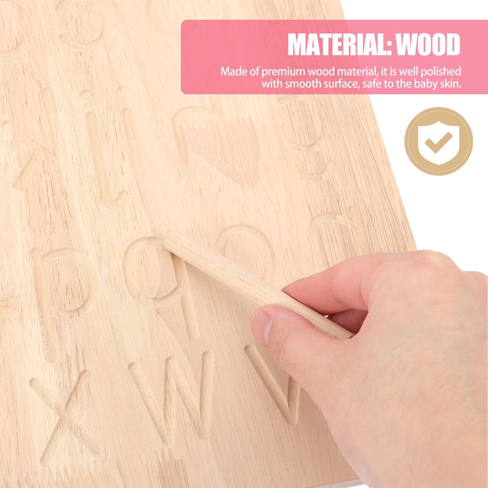 

Wooden Calligraphy Board Alphabet Tracing Letters Practicing Exercise Toddler Writing Tools Drawing Toys Homeschooling