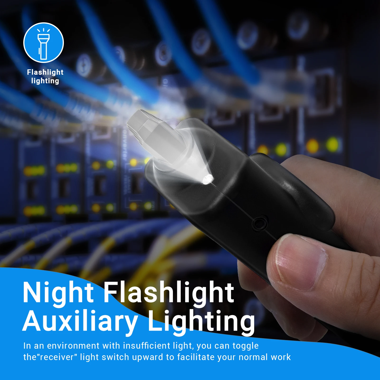 ZoeRax RJ45 RJ11 สมาร์ทเครื่องทดสอบสายเคเบิลเครือข่าย LAN เครื่องทดสอบสายเคเบิล Wire Toner Tracker CAT5 CAT6 พร้อมหูฟังเครื่องทดสอบสายโทรศัพท์