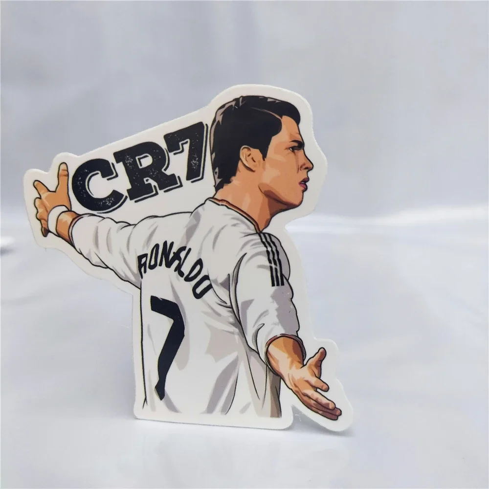 Portuguese Football Star C Ronaldo  From Different Periods Stickers for Cup Laptop Home Decoration Vinyl Waterproof Wall Sticker