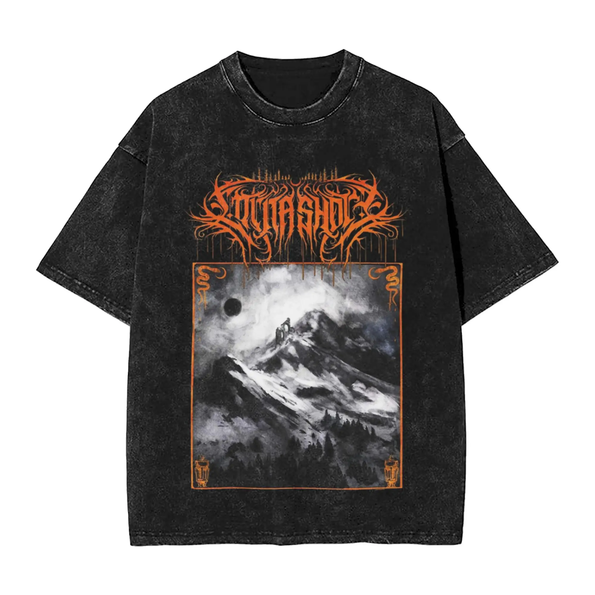 

Genres Deathcore Lorna Shore Logo Washed T Shirts Streetwear Hip Hop T-Shirt Tee Shirt for Men Women Short Sleeve Harajuku