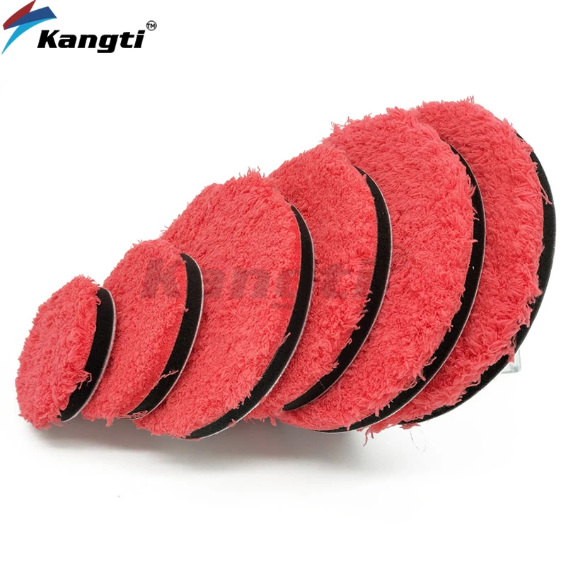 

3/4/5/6/7inch Microfiber Polishing Pad For Cars Body Polish Micro Fiber Polishing Wheels For DA/RO Car Polisher