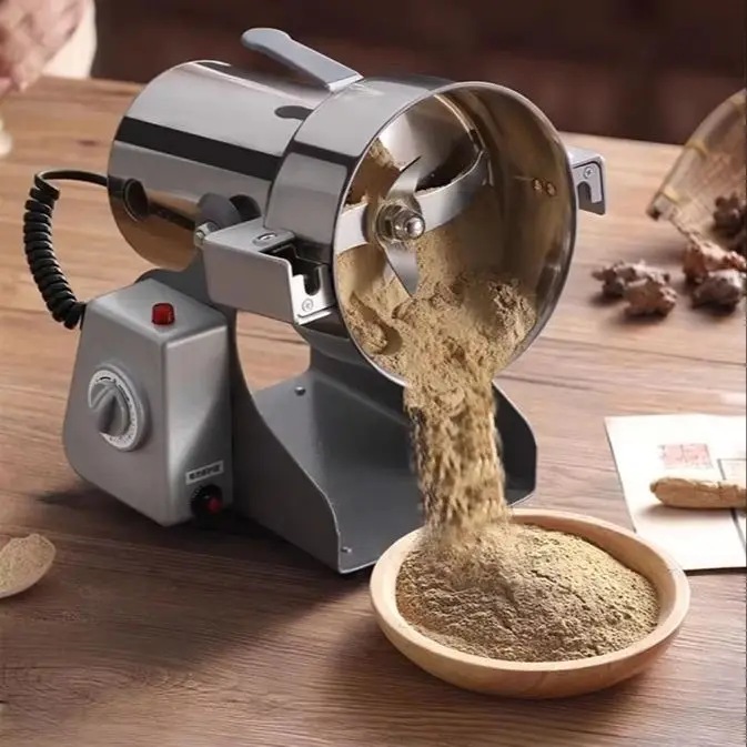 220V Household Ultra-fine Grinding Electric Herbal Coffee Powder Miller Small Dry Grinding Machine 1400W Spices Cereals Crusher