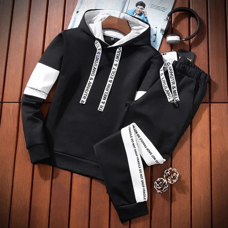 

Sports Hot Sales Men's Tracksuit Hooded Casual Single Piece Sweatshirts And Daily Sweatpants Comfortable Outdoor Jogging Quality