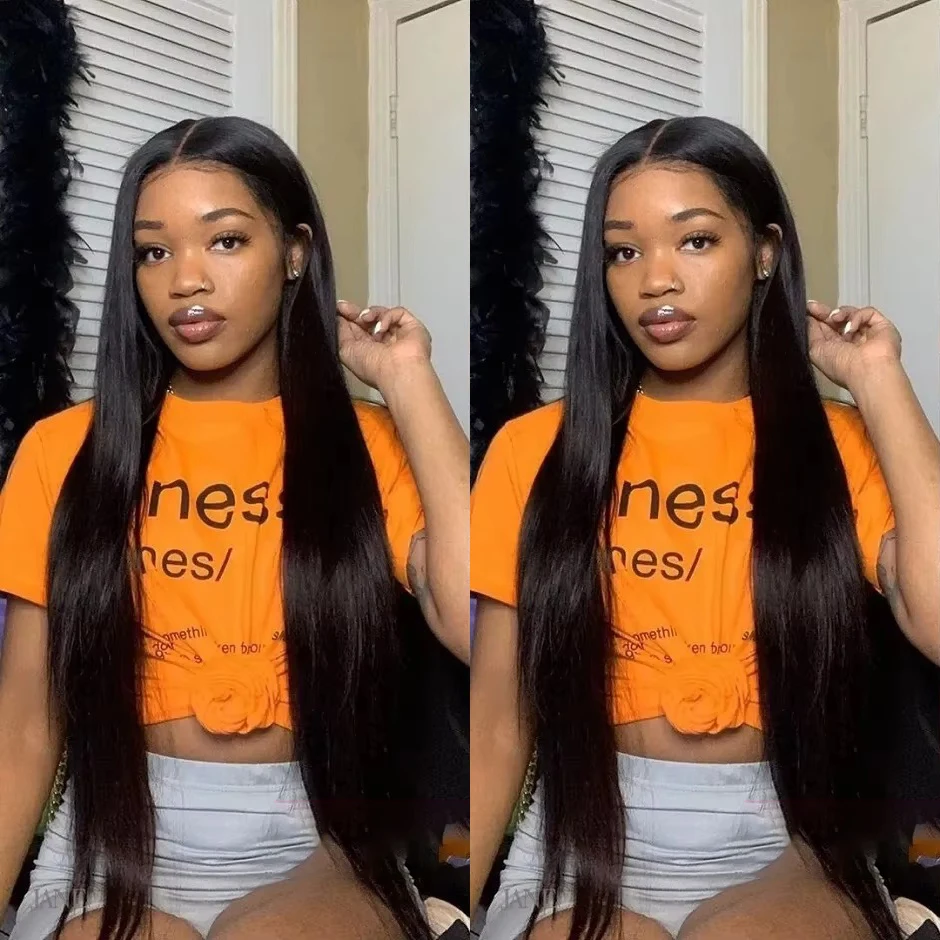 13x6 13x4 العظام مستقيم الدانتيل الجبهة الباروكات100% Hd 200 الكثافة البرازيلي 30 46 بوصة خصلات الشعر المستعار الإنسان الدانتيل شعر مستعار أمامي #1