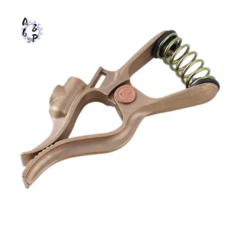 A68P-T-Style Welding Ground Clamp 300-Amp Brass Welding Ground Earth Clamp For Welding Applications - TIG/MIG/MMA Tig Welder