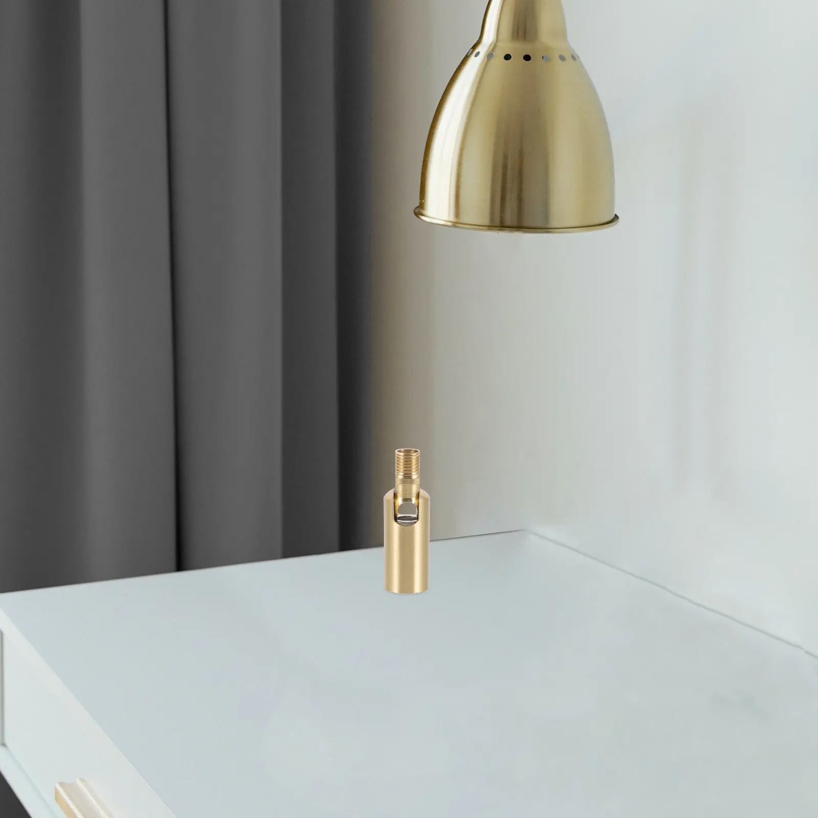 Pure Copper Sloped Ceiling Adapter 180 Degree Swivel Head Light Socket Extender for Wall Sconce Bathroom Ceiling Light