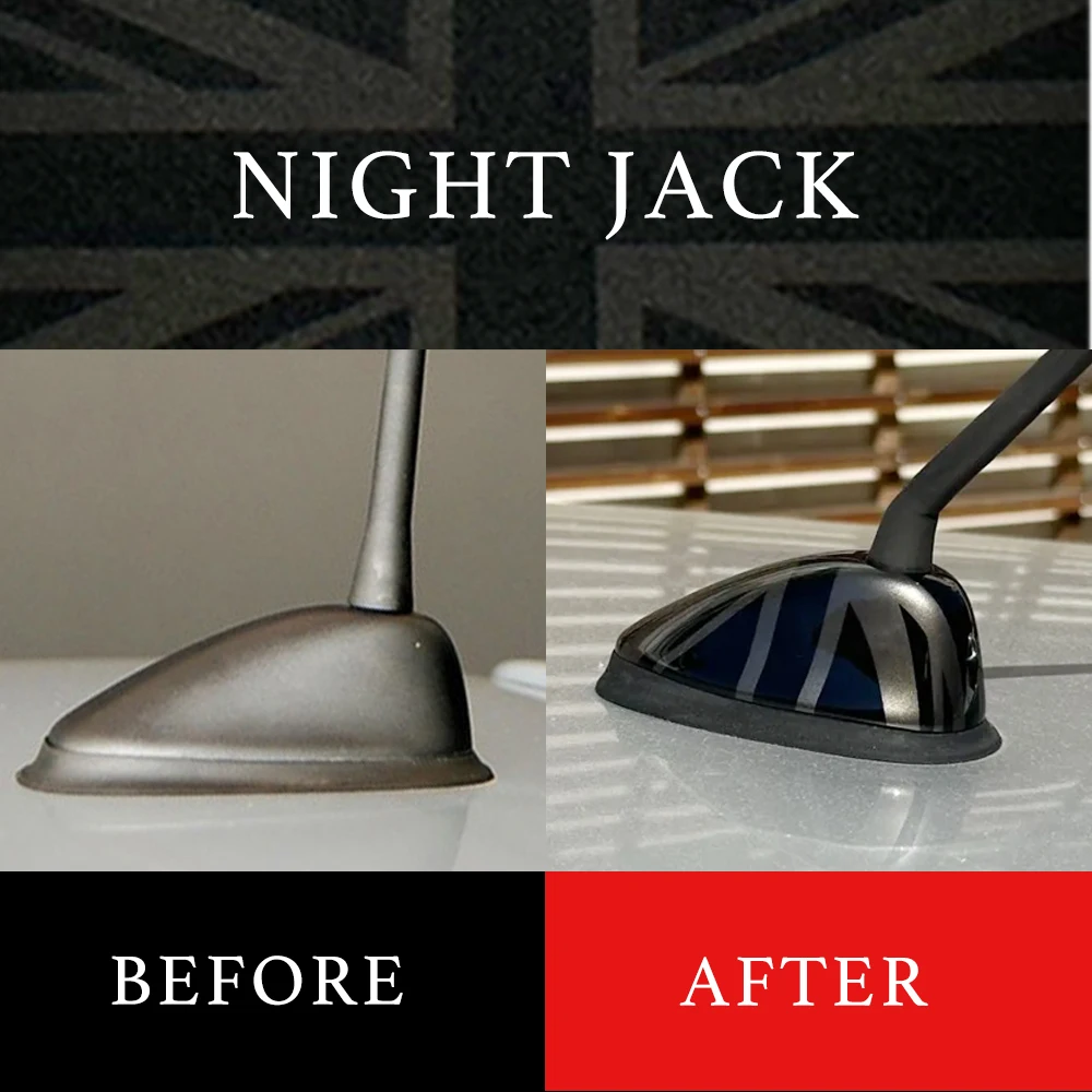 

Для Mini One Cooper S R50 R53 хэтчбек новый ночной JackАвтомобильная антенна украшение чехол наклейка автостайлинг аксессуары