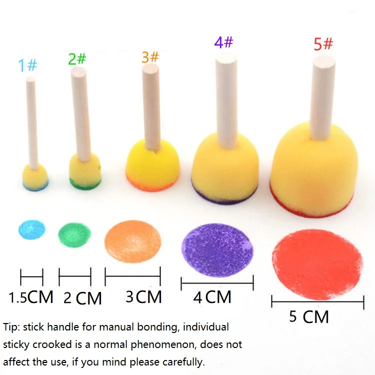 20 piezas esponja para pintar esponjas para pintar manualidades esponja para colorear esponja pintura acuarela HHHM03