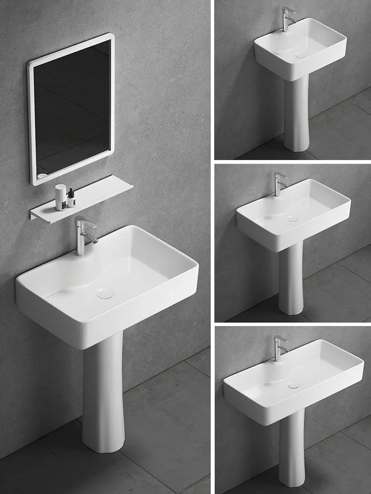 plus-Sized Capacity Column Type Washbasin