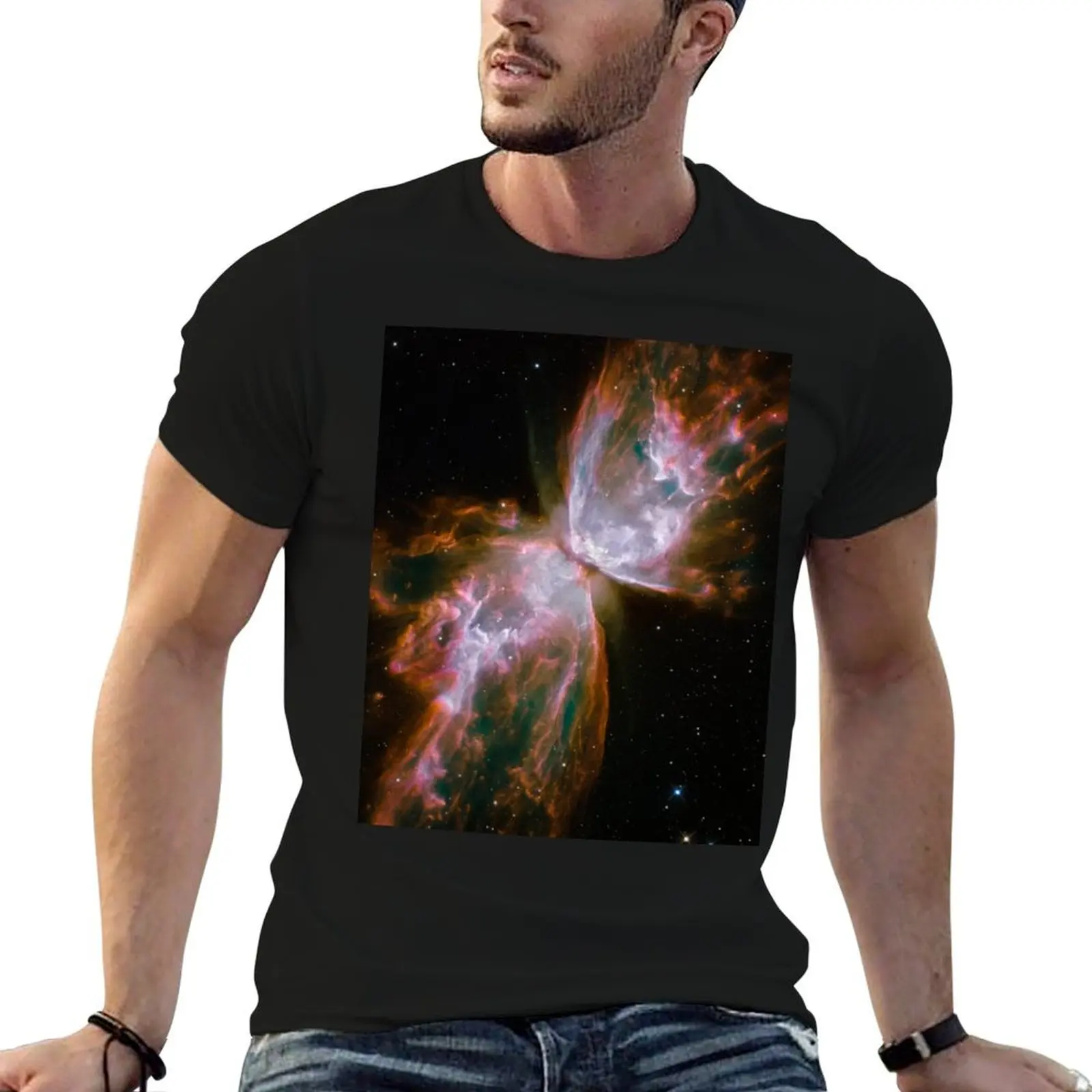 Butterfly Nebula T-Shirt Lightweight Gym Training T-Shirt