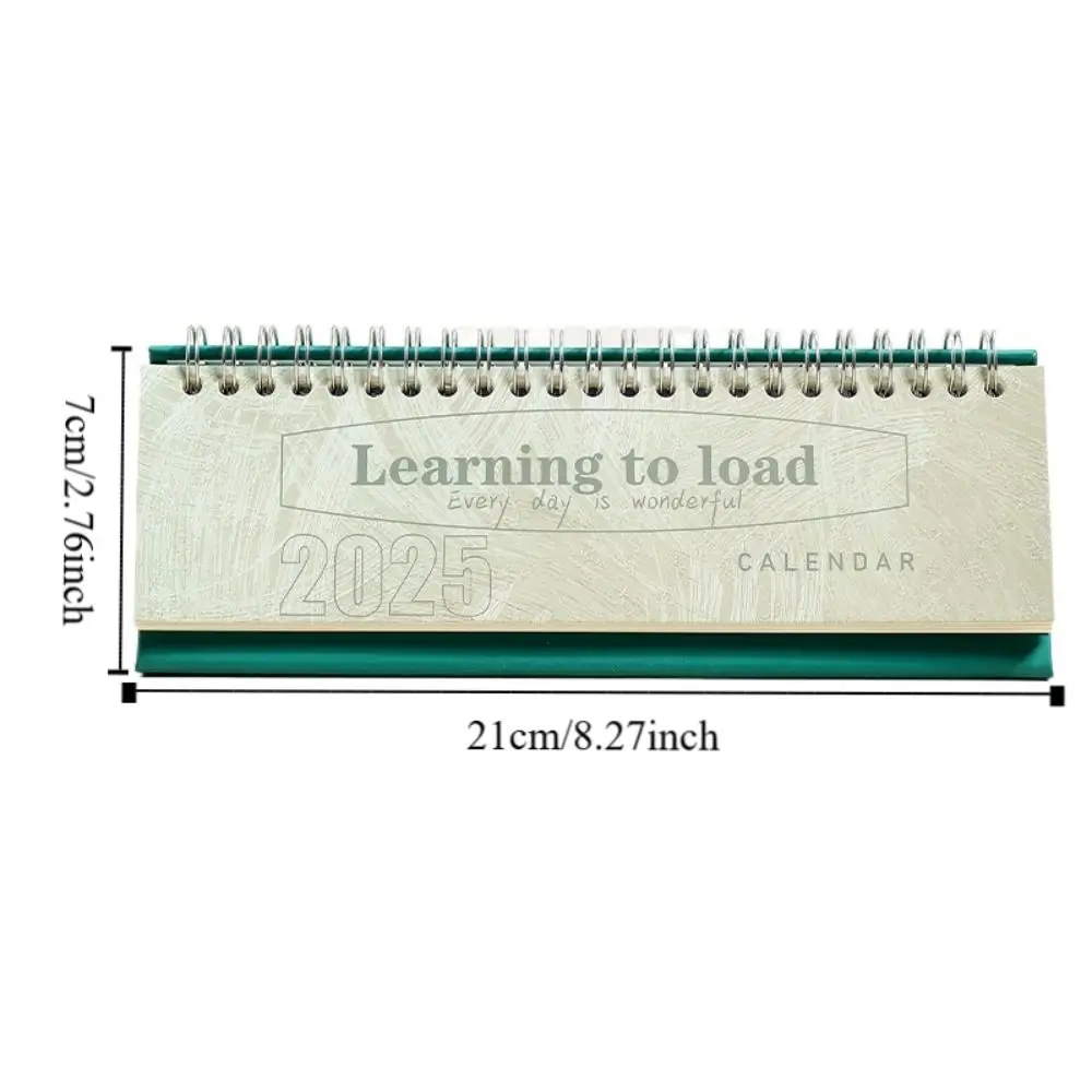 2Pcs Retro Color Cover 2025 Planning Desk Calendar Comprehensive Retro Mini Desk Calendar Compact Colorful