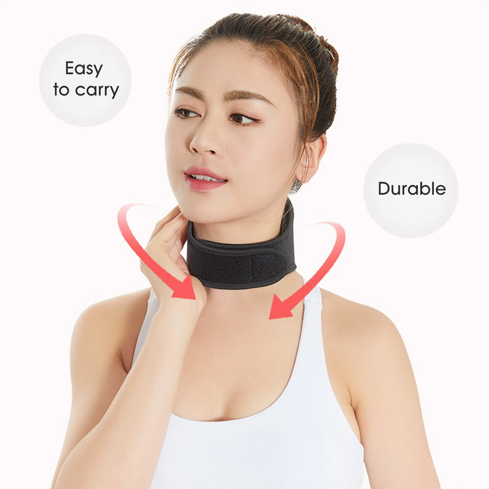 Magnetic Self Heating Neck Pad Hot Compress Cervical Spine Neck Protector for Neck Arthritis Migraine Headaches