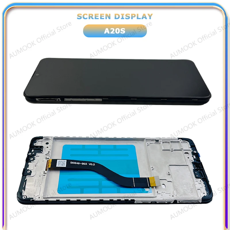 6,5 "LCD Display Für Samsung Galaxy A20s A207F A207M A2070 Touchscreen Digitizer Montage Panel Mit Rahmen Bildschirm Display teile – Detail 3