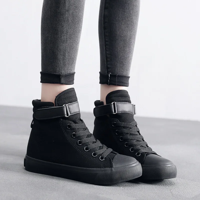 Shoes Women Boots High-top Sneakers Spring Autumn Fashion Casual Loafers Woman Flats Skateboard Vulcanize Shoes Ladies Female