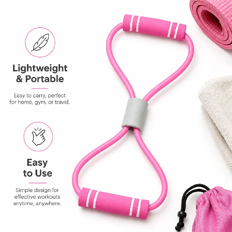 10pcs Resistance Bands with Fo - Yoga Fitness At Home ulasan dan harga