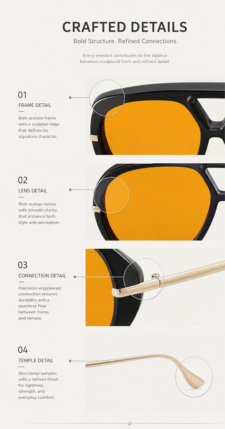 Übergroße Pilot Oval Punk Sonnenbrille Frauen Großen Rahmen 2025, Luxus Vintage Doppel Strahl Sonnenbrille Für Dame Outdoor Brillen UV400 – Detail 5