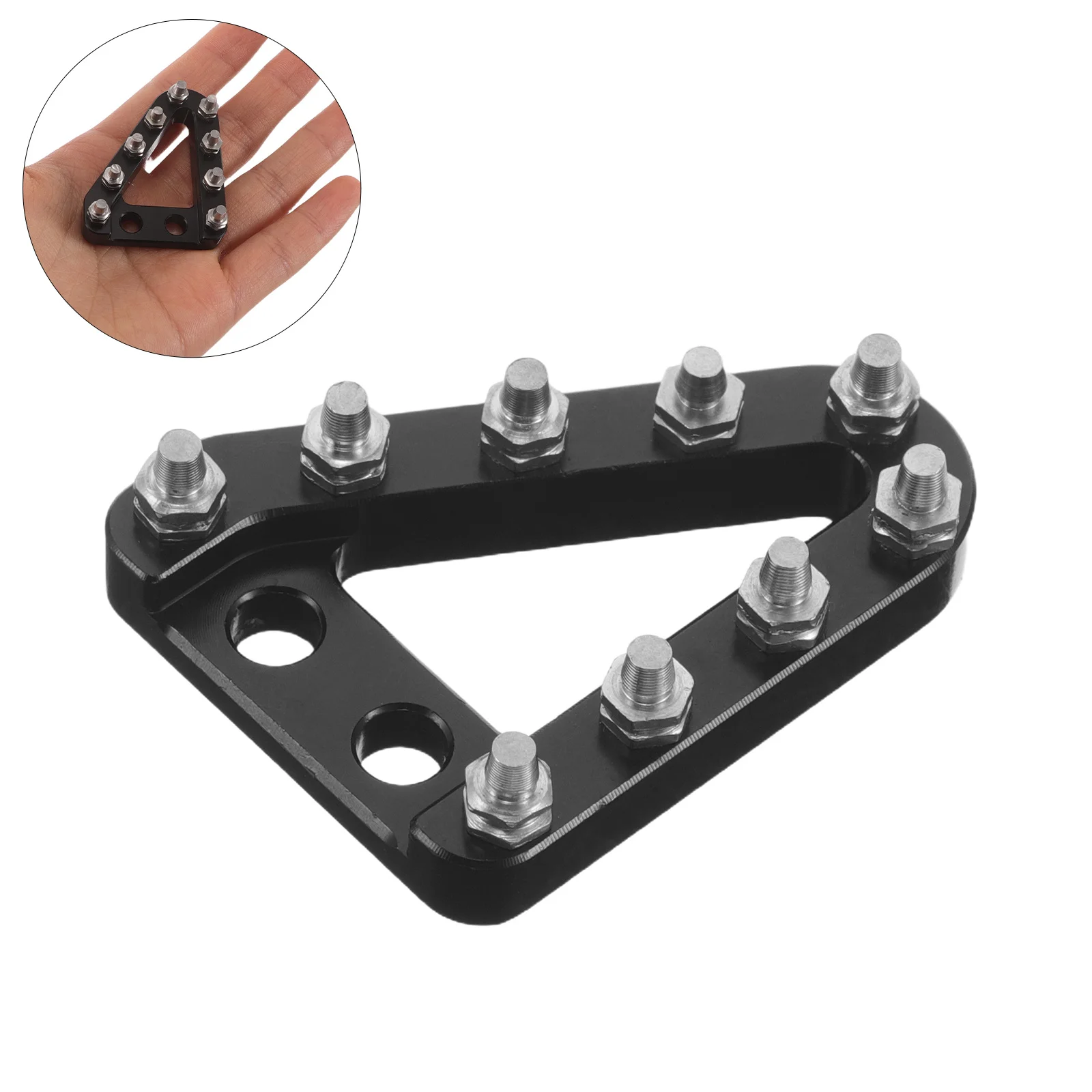 

Motorcycle Brake Pedal Tip Cover Aluminum Alloy Rear Foot Brake Lever Plate Replacement for Secure Fitment Stylish Design