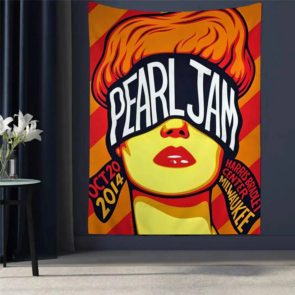 

American Pearl Jam Rock Band Anime Tapestry Art Science Fiction Room Home Decor Wall Art Decor