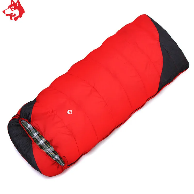 JUNGLE KING SD807 Outdoor Camping Sleeping Bag Envelope with Hood Widened and Thickened Dirty Sleeping Bag Adult Travel Camping