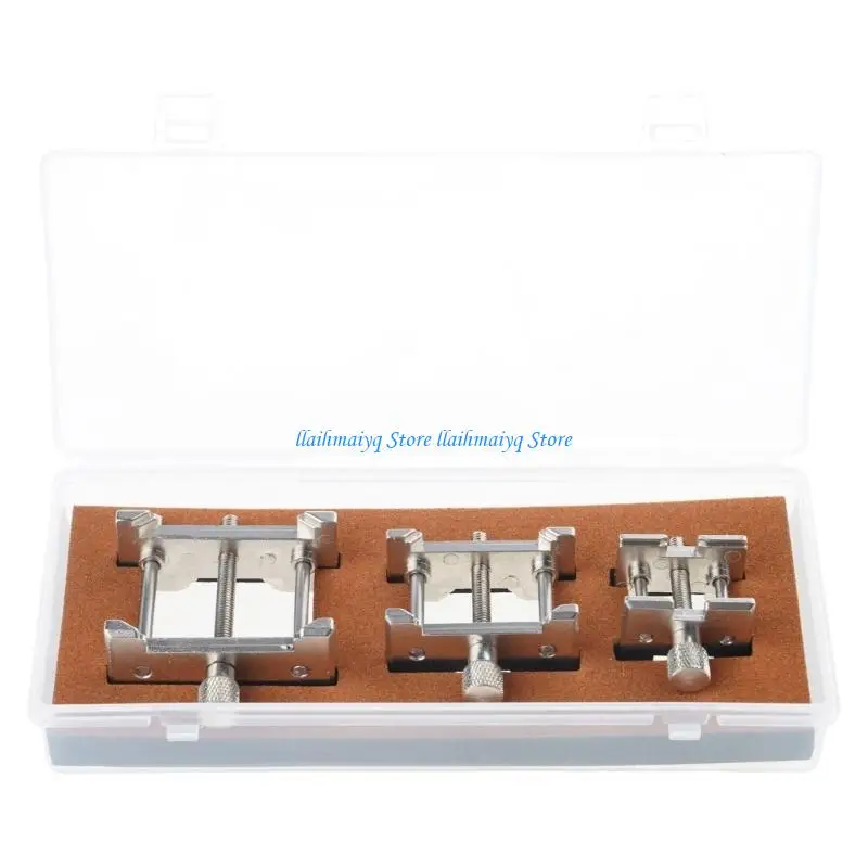 573B Strong 3 Piece Watch Movement Stand Set Made Of Metal For Watch Repair And Maintenance