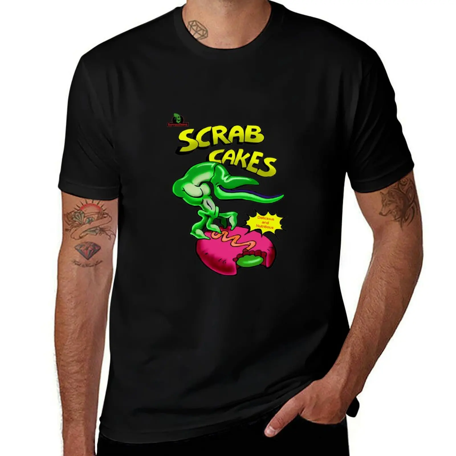 

Oddworld Scrab Cakes T-Shirt man graphic t shirt funny t shirts man T-Shirt