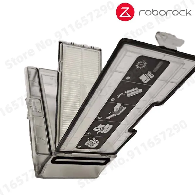 Roborock-caja de polvo para Robot aspirador, piezas de repuesto con accesorios de filtro, S7, S70, S75