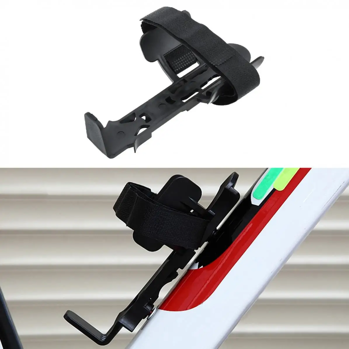 1,5 kg 6 cm–9,5 cm verstellbarer Fahrrad-Flaschenhalter mit Klettverschluss und Gürtel – Detail 9