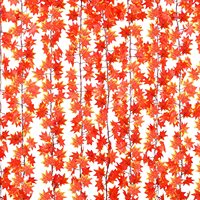 12pcs Artificial Maple Garland Hanging Vines Ivy Autumn Decor Thanksgiving Home Wedding Party Garden Fireplace Christmas Decor