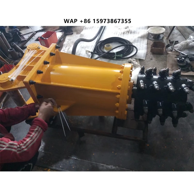 Construction Machine Parts Excavator Attachments Drum Cutters