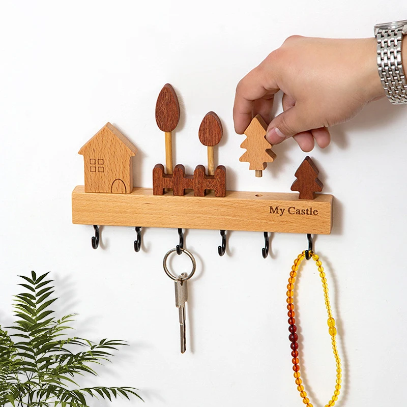 

Multifunctional Funny Wall Mount Key Rack: Creative Car Garage Key Holder with Easy Installation & Opening Door Car Key Hook Rac