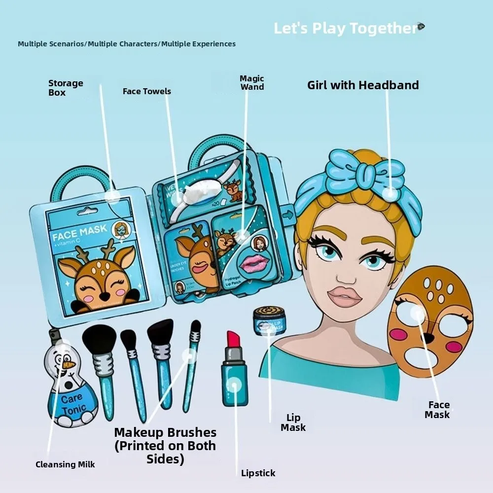 3D Nail Shop Quiet Book Creative Homemade Sticker Games Quiet Book Material Pack Interactive DIY Dress Up Educational