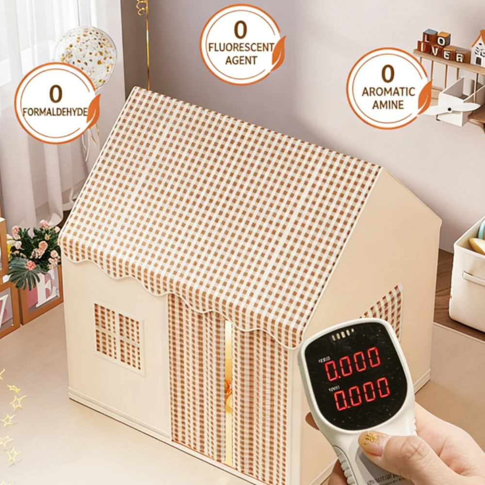 Children's Tent Play House Indoor Formaldehyde-Free Strong Bracket Large Space Available in Three Colors Kids Indoor Play Area