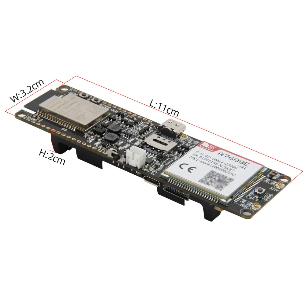 LILYGO T-A7608 WIFI Bluetooth 3G 4G Solar Low Power IoT Core Board
