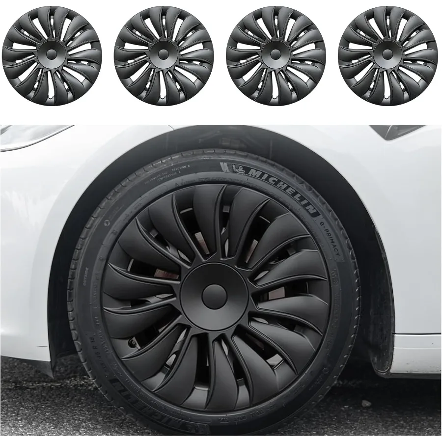 

Wheel Covers for Tesla Model Y Accessories 19 Inch 4 Pcs Rim Protector Wheel Cover Replacement Compatible with Model Y 20202024