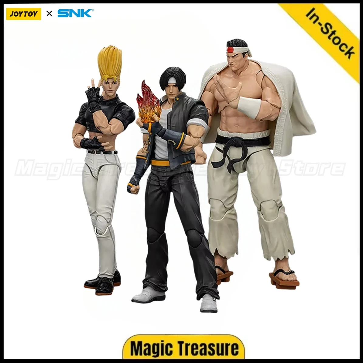 В наличии: JOYTOY SNK KOF 98UM Команда героев: Кё Кусанаги, Горо Даймон, Бенимару, Никайдо, фигурка в масштабе 1/18