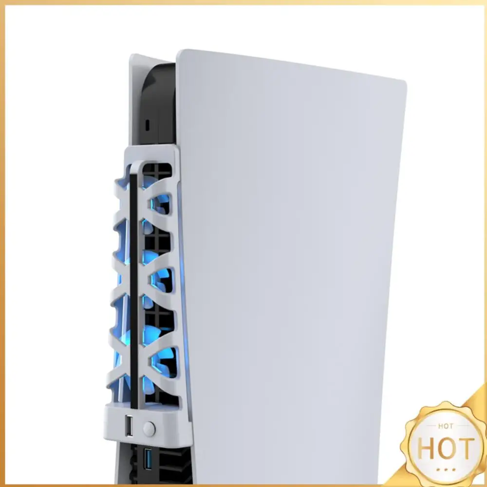 Ventilateur de refroidissement 5500 ± 1100 tr/min, refroidisseur d'air pour Console DC 5V, lumière bleue LED avec Port USB, disque/éditions numériques, mise à niveau des accessoires de jeu