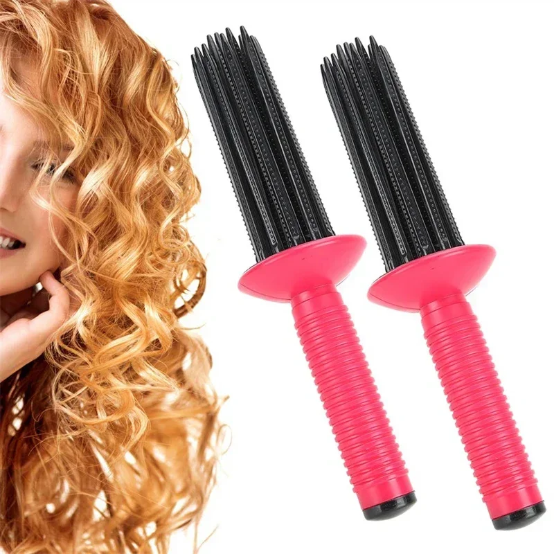 Adjustable Air Volume Comb Hair Fluffy Styling Curler Curls Comb Hair Curler Heatless Curling Make Up Brush Roller Tools 헤어브러쉬