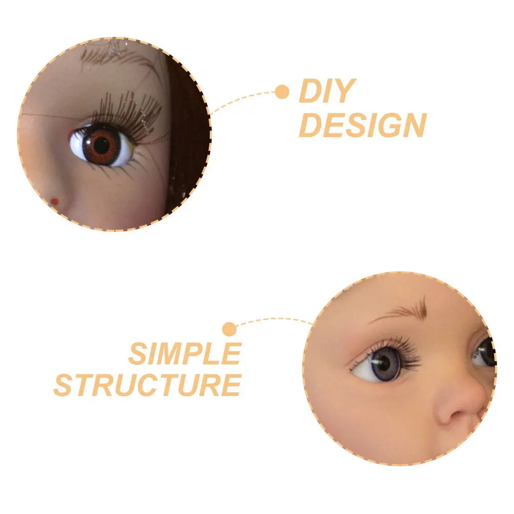 8Pcs Simulierte Multi-Farbe Falsche Wimpern Streifen DIY Dekorative Wimpern Gefälschte Wimpern Zubehör Handwerk Liefert