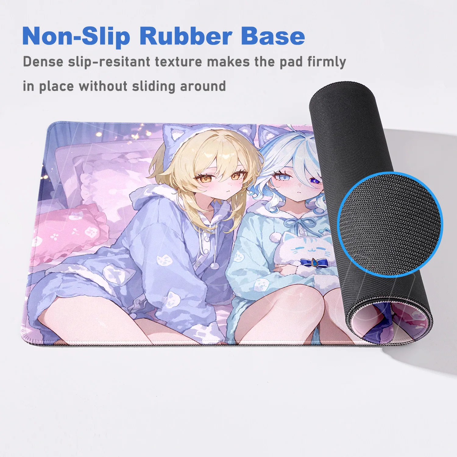 Alas Mouse HD Printing Baru Gambar Anime Furina Hu Tao XXL Genshin Impact Kawaii Mousepad Game Mice Mat Keyboard Alas Meja Besar