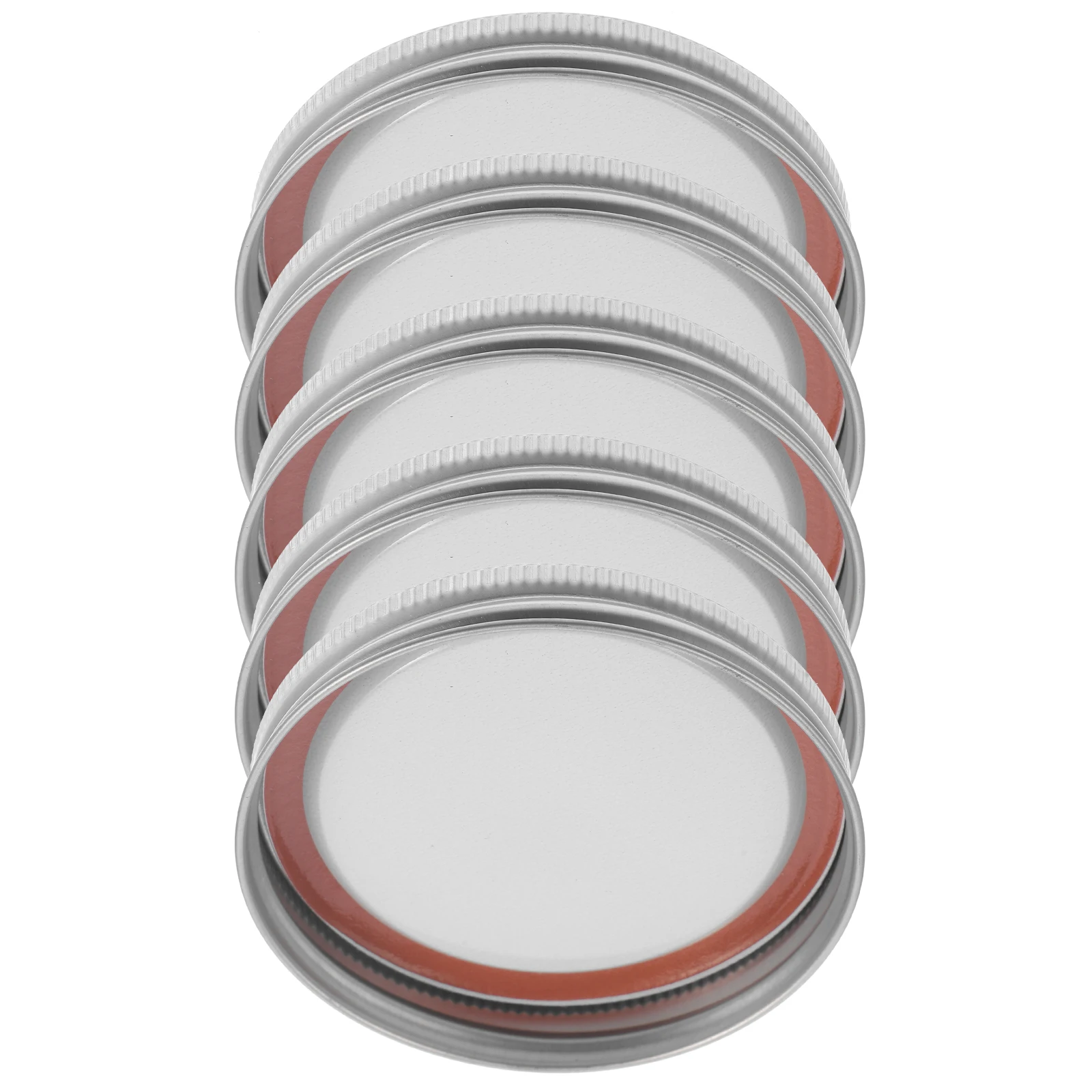 

5 Sets Glass Bottle Mason Jar Lids Canning Wide Tinplate Food Storage Preserving