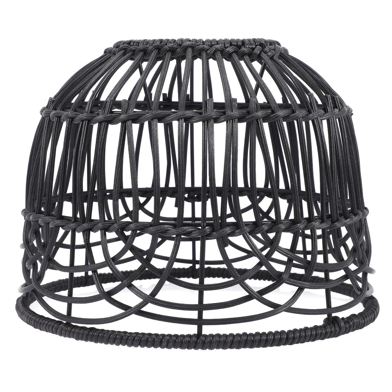 

Rattan Lampshade Woven Chandelier Shade Hanging Light Cover Ceiling Lamp Replacement For Living Room Bedroom Office Decor