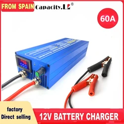 0-15v Battery Charge 50A/60A/85A Lifepo4 Battery Charger Fast Charge Lithium Battery Charger14.6V Battery Adapter