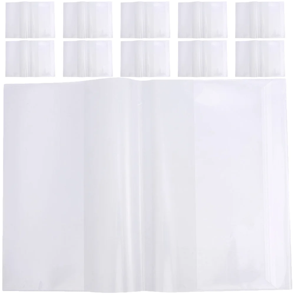 20 قطعة غطاء كتاب قابل لإعادة الاستخدام من البلاستيك الشفاف واقي سهل التركيب غلاف الكتاب حامي الكتب المدرسية #2