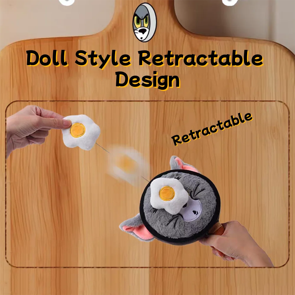 本物のトムとジェリーフライパンシリーズぬいぐるみ財布かわいい学生通学装飾人形おもちゃ女の子クリスマスギフト