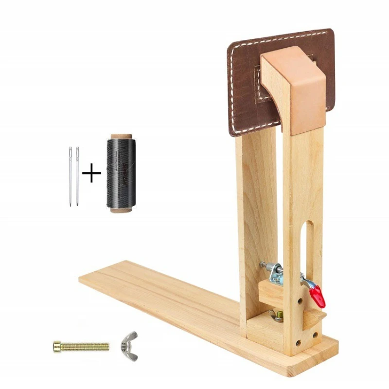 

Walnut DIY leather goods wooden clip, leather wooden clip, hand-sewn wide wooden clip