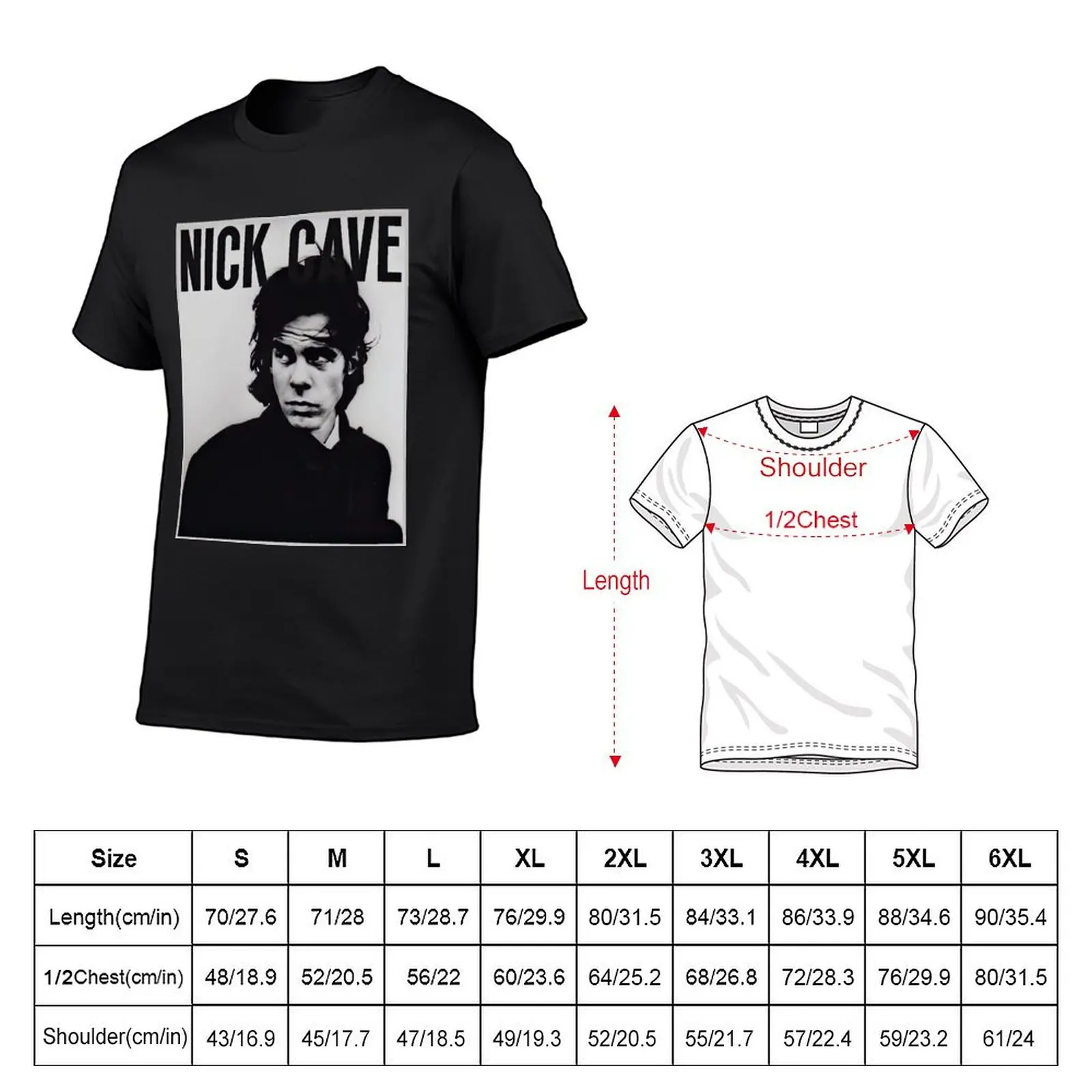 Nick Cave And The Bad Seeds 90’s Concert Tour T-Shirt man clothes sublime oversized t shirt oversized t shirt men