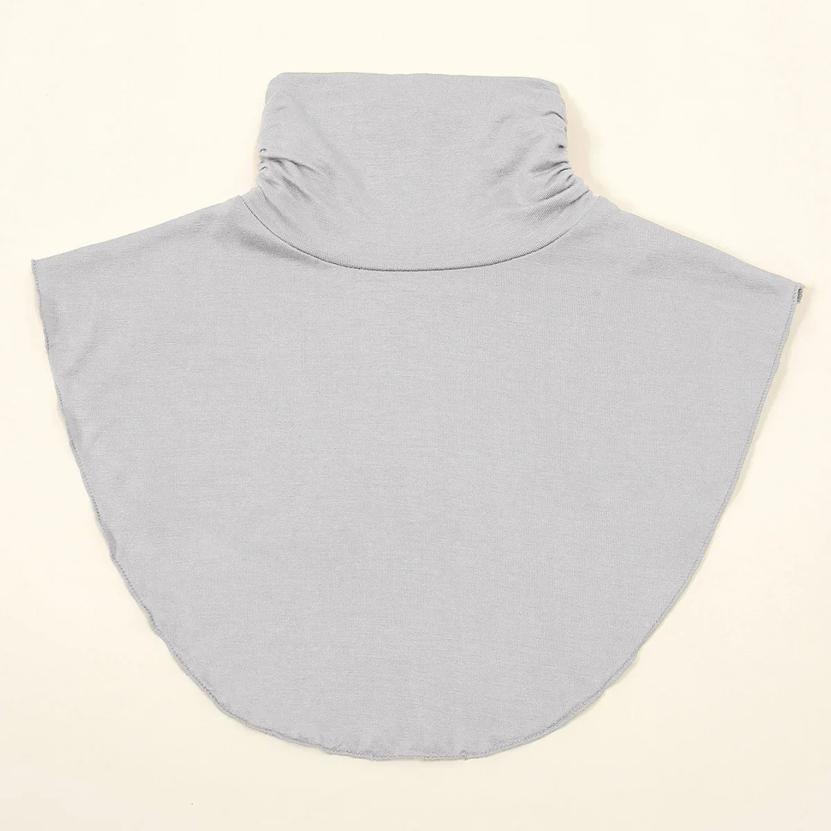 

Мусульманские женщины модальный искусственный воротник сплошной цвет исламский хиджаб расширения макет шеи полутоп блузка съемный хиджаб утеплитель шеи